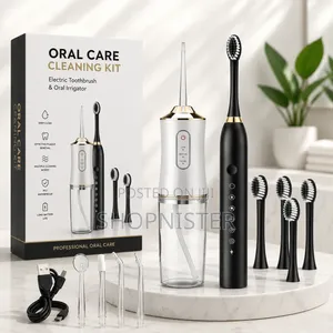 2-in-1 Rechargeable Electric Toothbrush Water Flosser Oral Care Kit