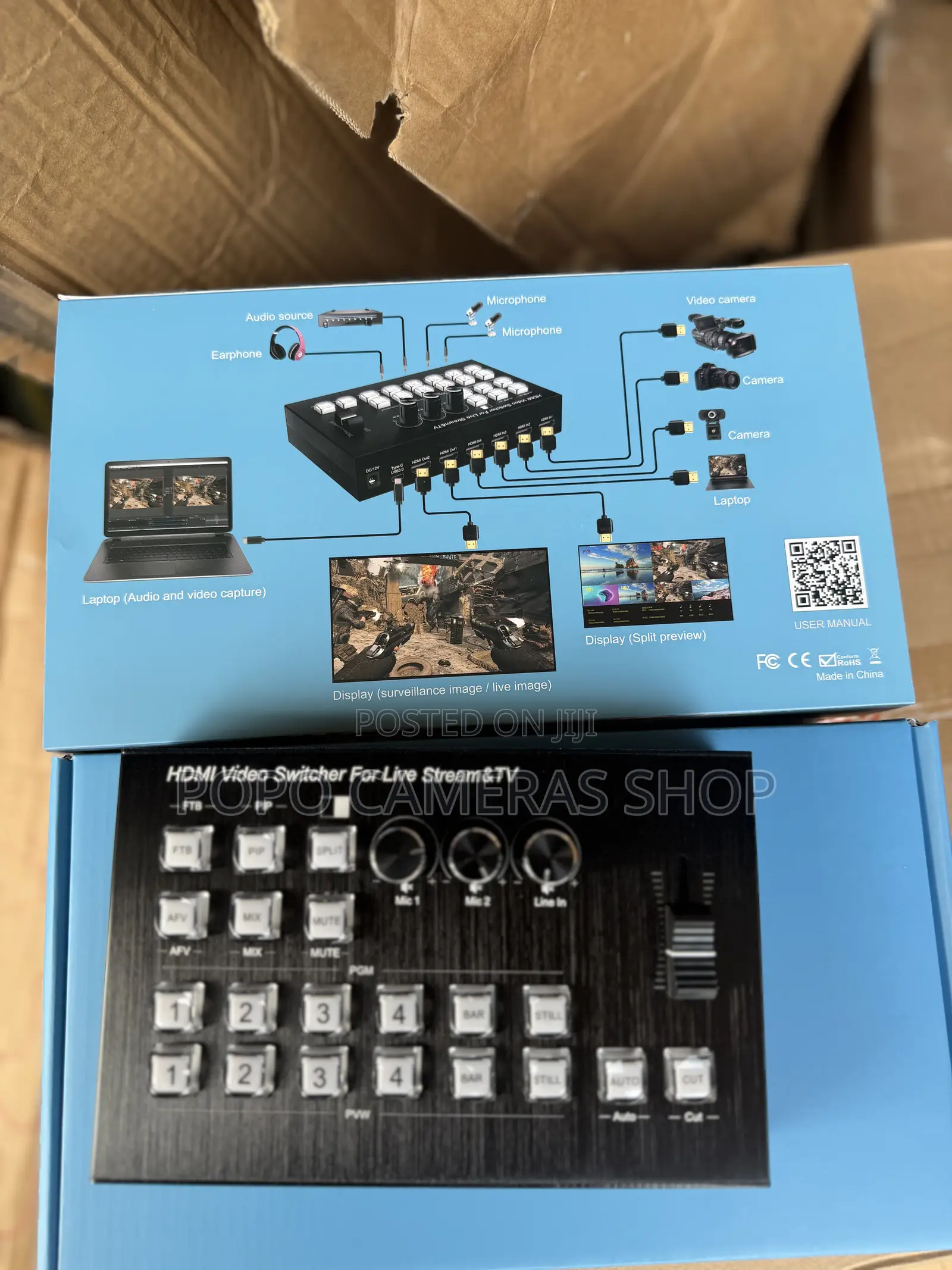 4 Channels HDMI Video Switcher ( Without Screen) at 1,890 Cedis