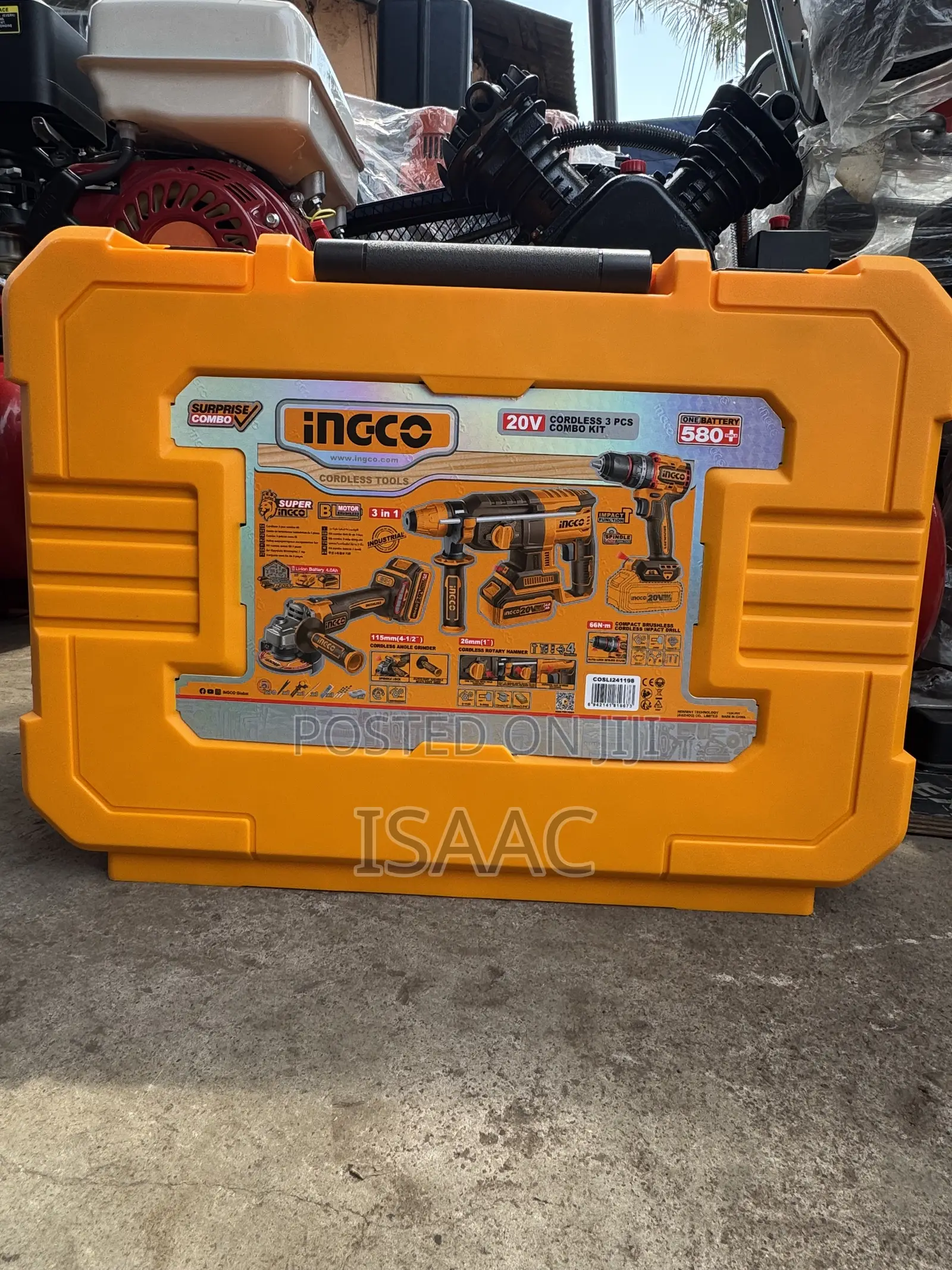 Ingco 3pcs Corldess Combo Kit 20 Volts