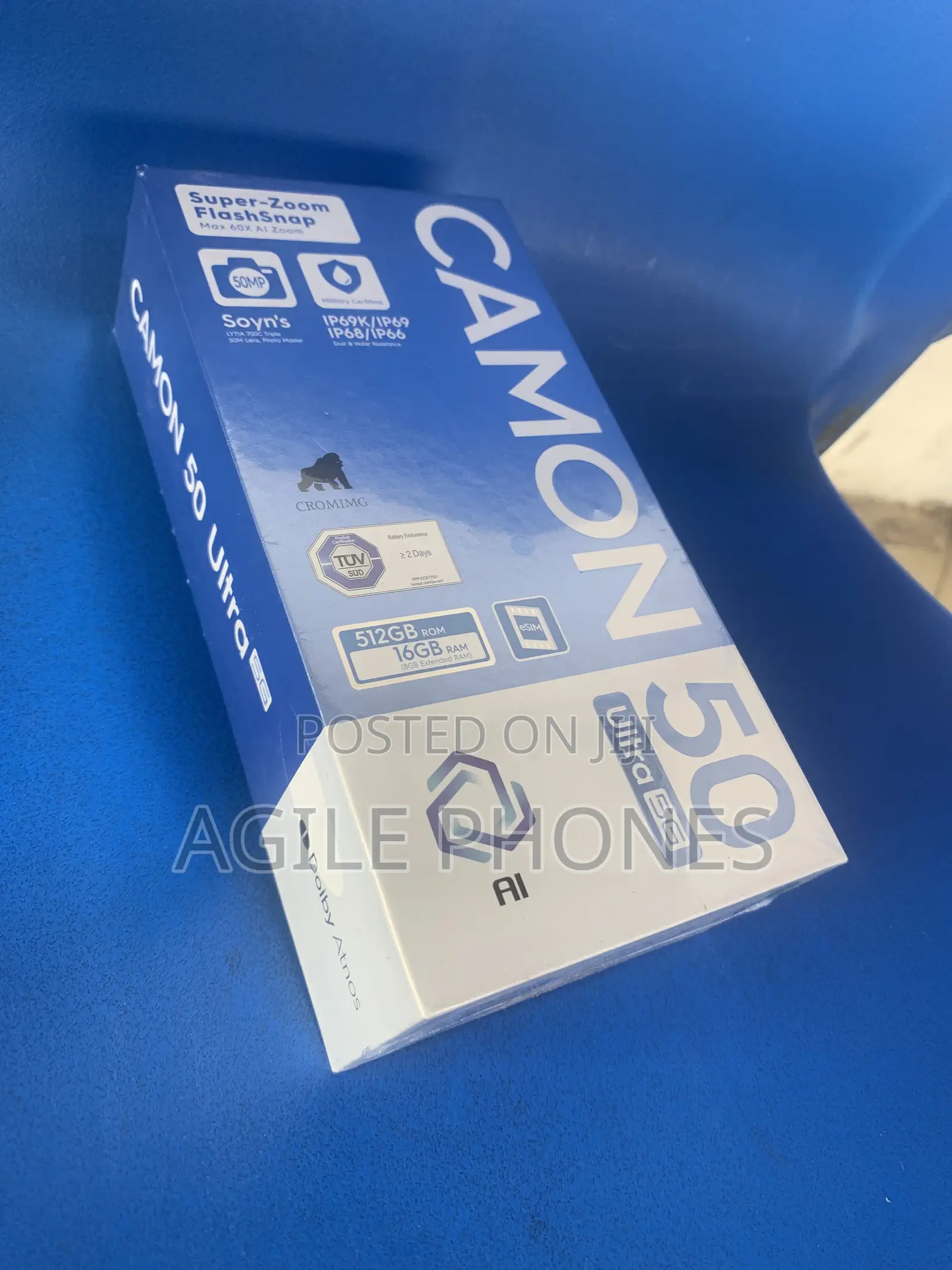 New Tecno Camon 50 Ultra 512 GB Blue