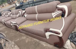 Abb3 Quality Design Leather Sofa Set