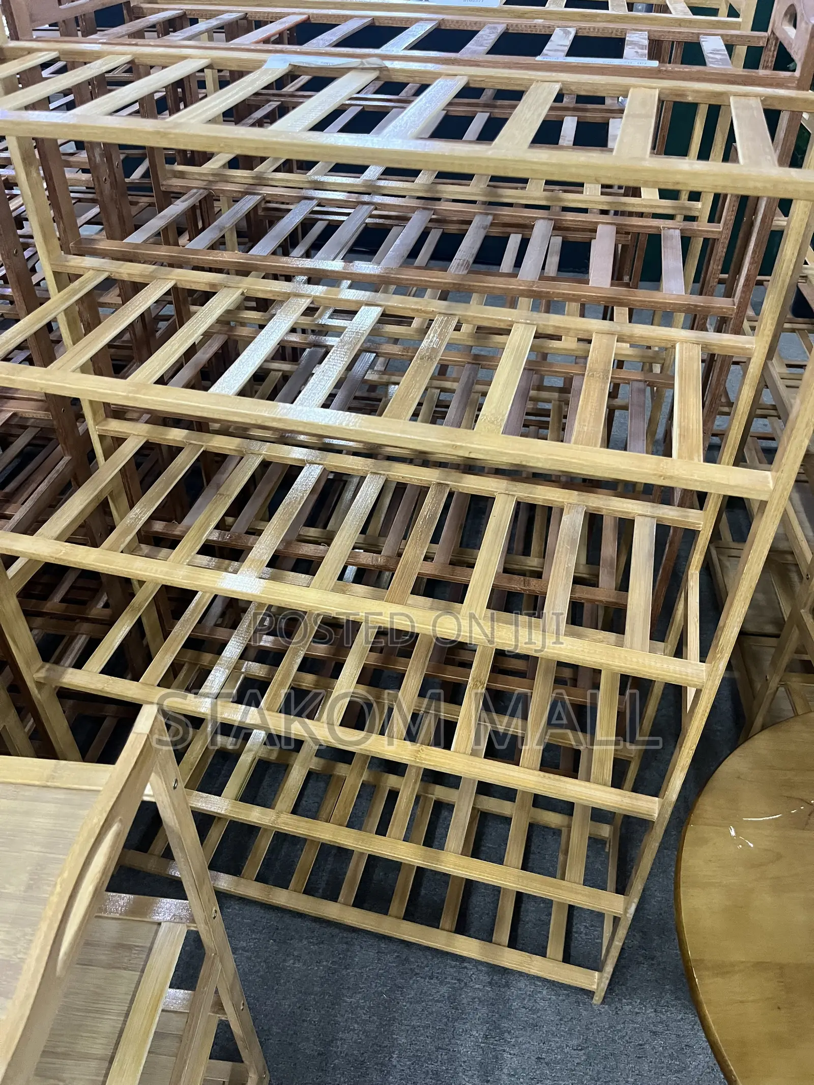 Storage Racks - Brown and Black