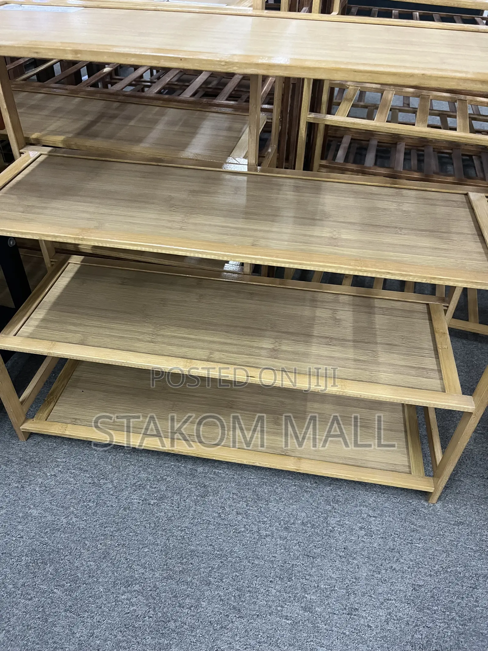 Storage Racks - Brown and Black