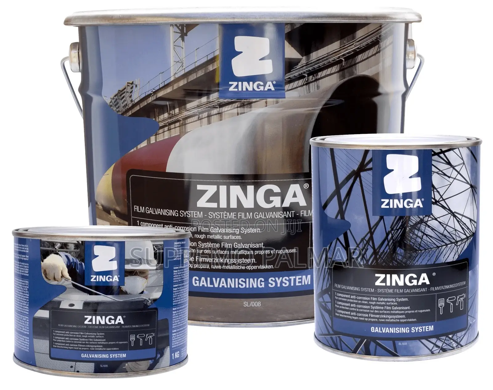 Zinga Galvanized Paint,96%Zinc 10kg