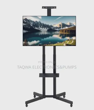Strongly Support 32-70 Inches Mobile TV Stand