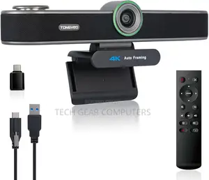  Webcam With Microphones and Speaker TONGVEO 5X Digital