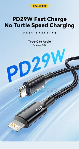 Essager Type C Cable for iPhone 14 13 12 11 Pro Max XS Xr PD 29W Fast