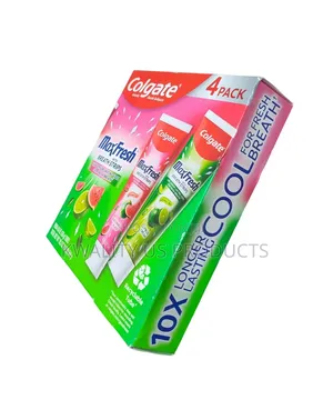 Colgate Maxfresh Toothpaste With Breath Strips - 4 Pack