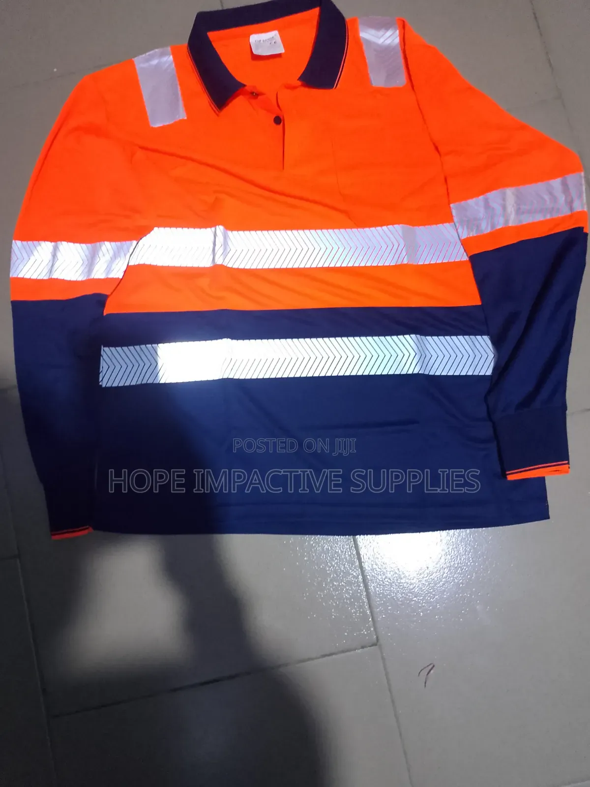 High Quality Polo Shirt-Lemon Green & Orange - Fishbone (L-2xl).