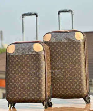 Luxury Monogram Travel Suitcase Set - Durable 360° Spinner Luggage Set