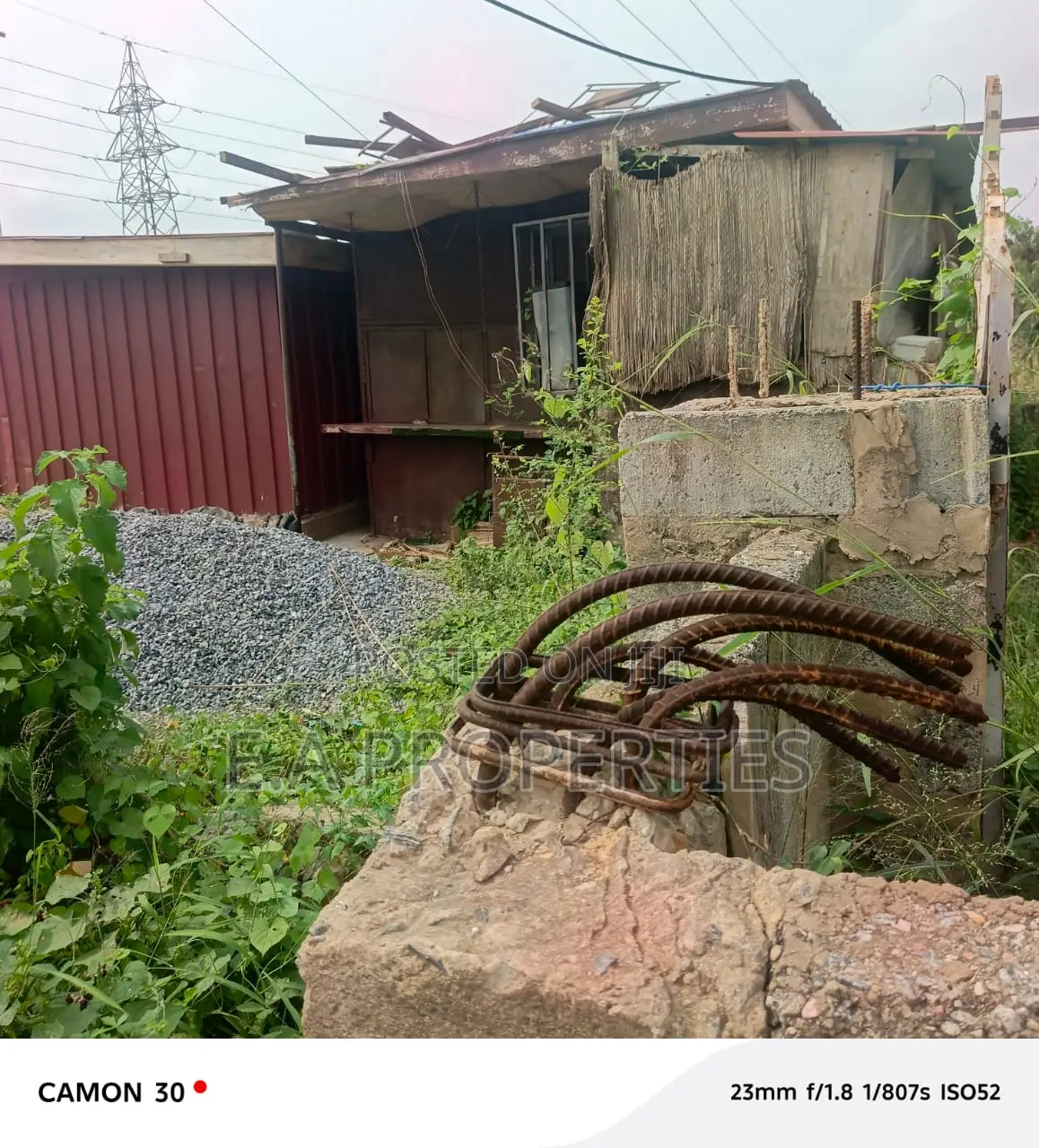 Road Side Land for Sale at East Legon Hills Road