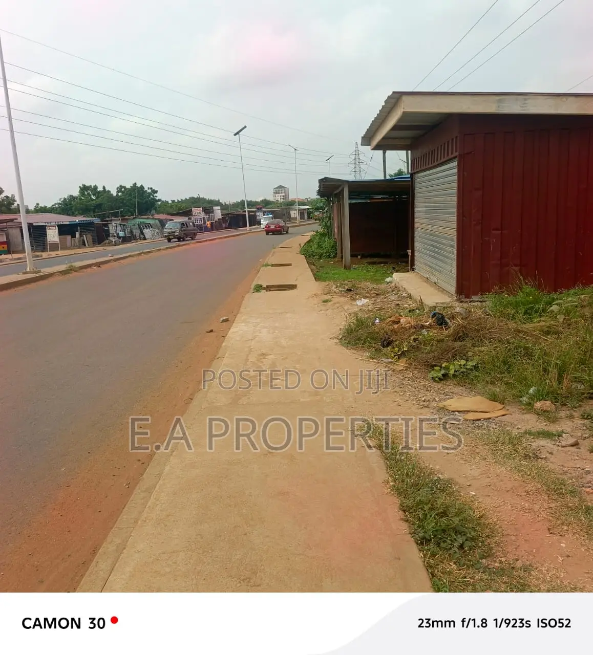 Road Side Land for Sale at East Legon Hills Road