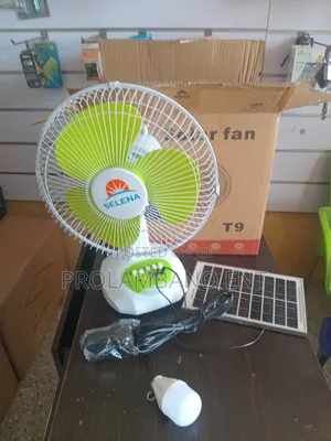 T9 Tabletop Solar and Rechargeable Fan
