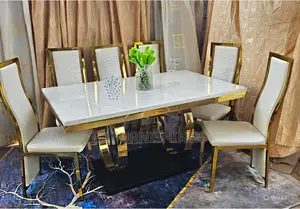 6-Seater Luxury Marble Dining Set*
