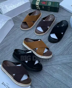 Suede Cross Slides Mixed Brands