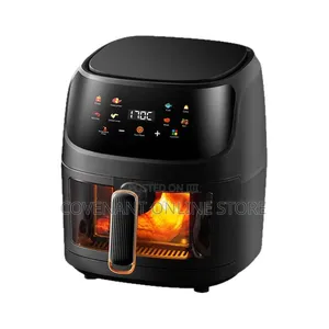 8L Transparent Silver Crest Extra Large Capacity Air Fryer.