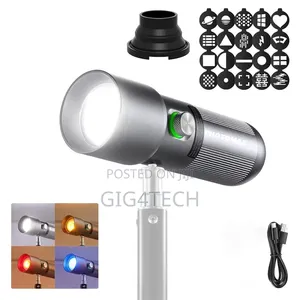 M-10 Portable Snoot Flashlight for Photography – 10W LED Spotlight