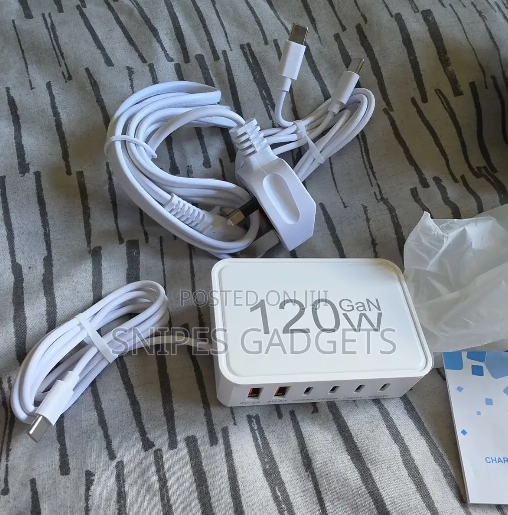 120W GaN 6 Port Charging Station