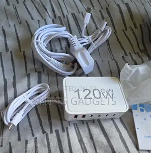 120W GaN 6 Port Charging Station
