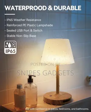 Cordless Outdoor Indoor Table Lamp Touch Dimming