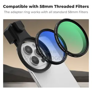K F CONCEPT 58mm Press-on CPL Phone Lens Filter Kit, Polarizing Filter