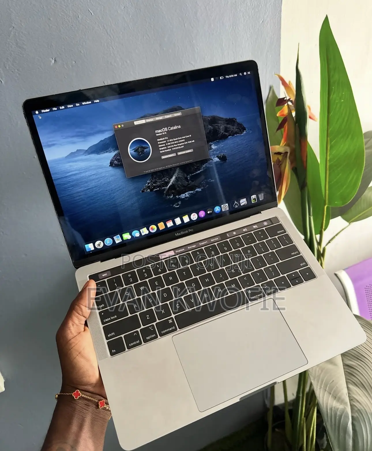 Laptop Apple MacBook Pro 2018 16GB Intel Core i7 SSD 256GB