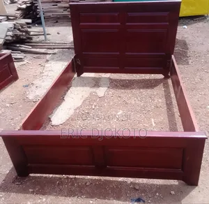 54x75 Inches Wooden Bed