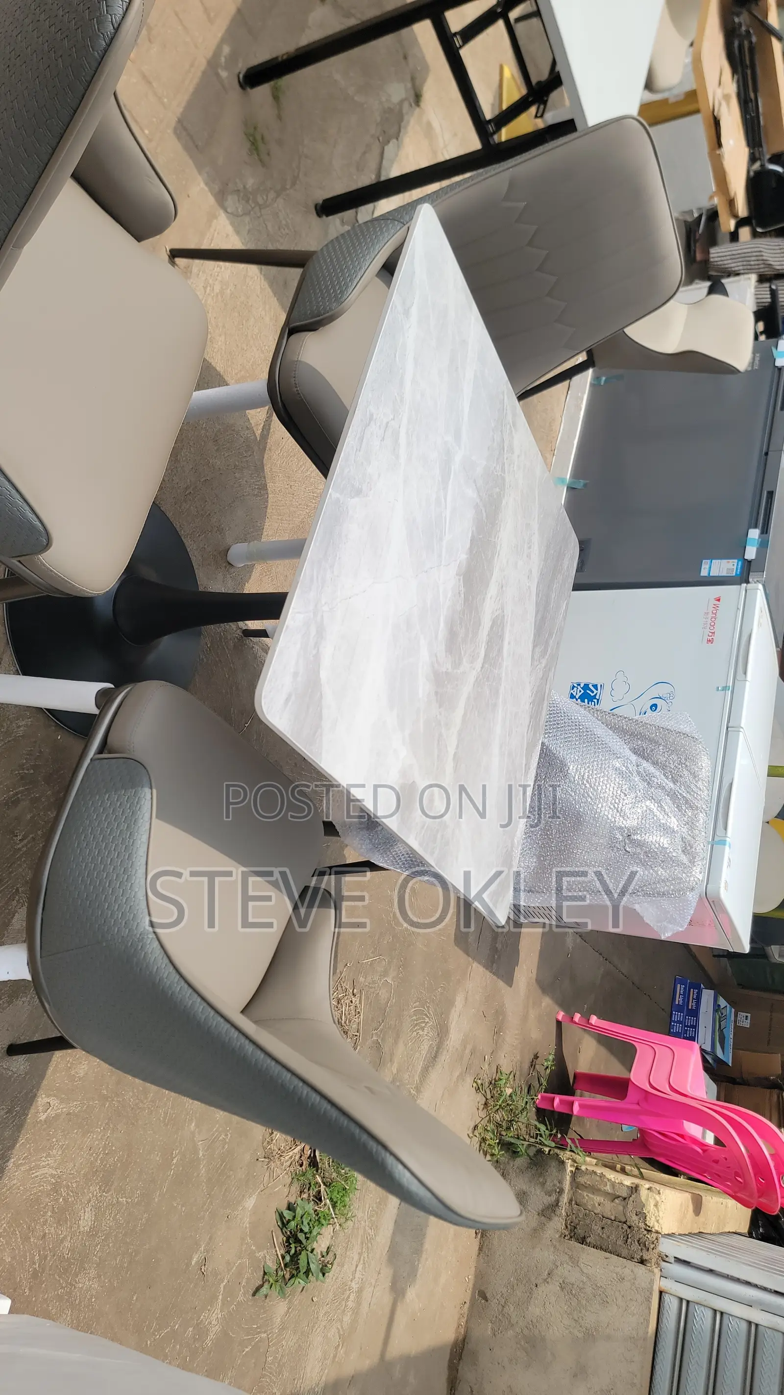 Four Chairs, One Table Set