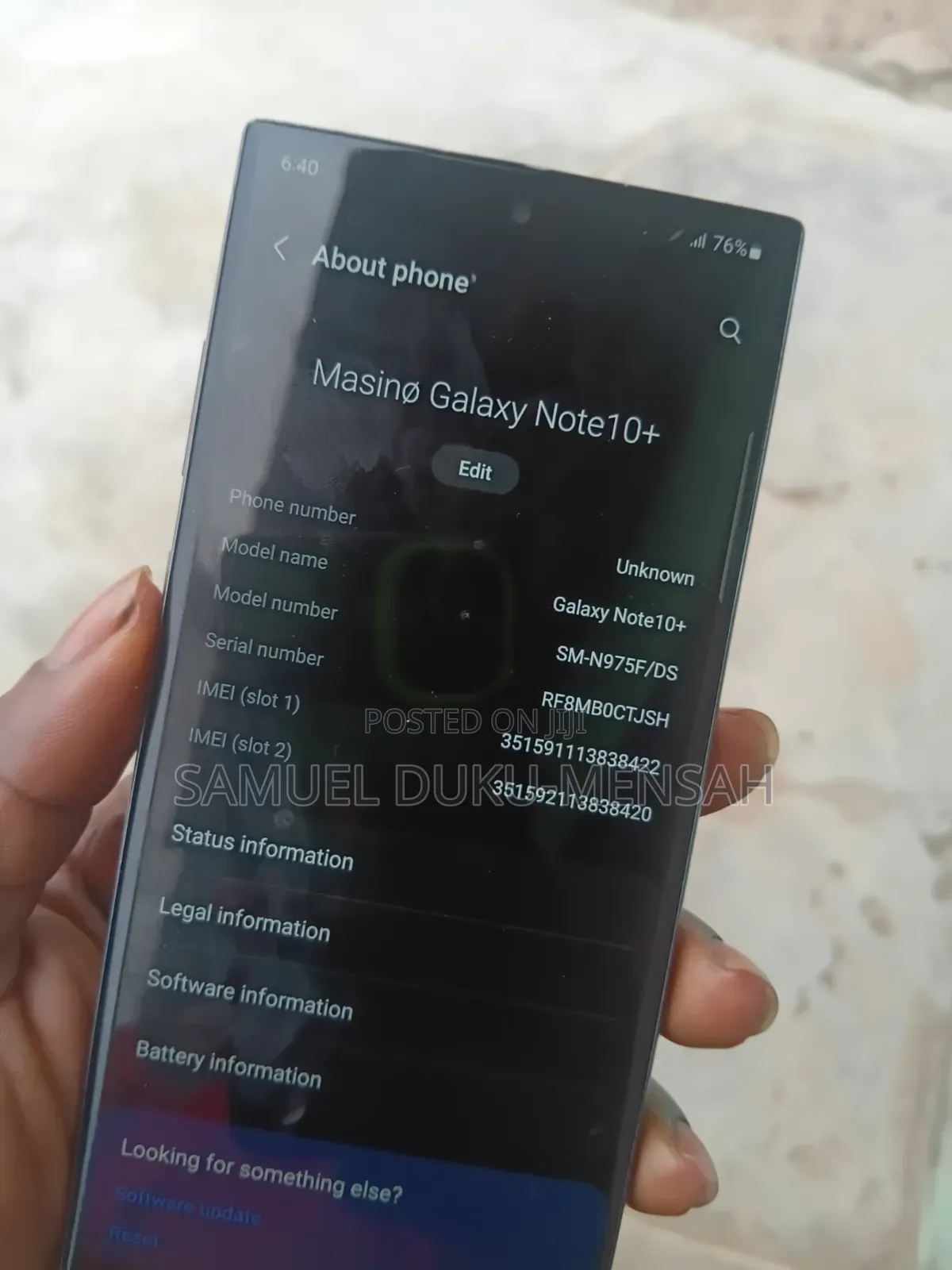 Samsung Galaxy Note 10 Plus 256 GB Silver