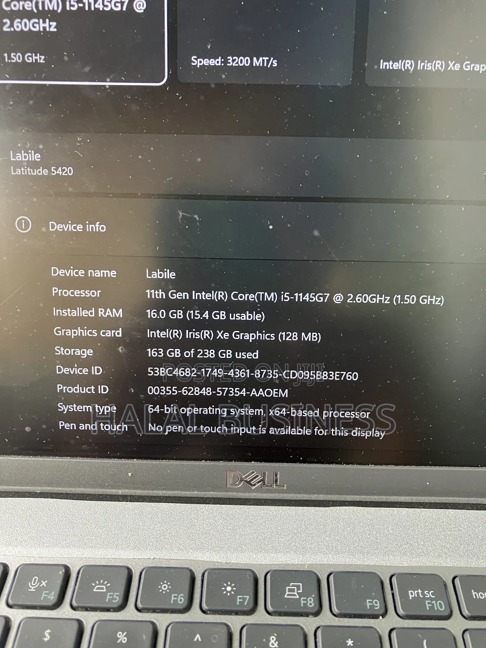 Laptop Dell Latitude 5420 16GB Intel Core i5 SSD 256GB