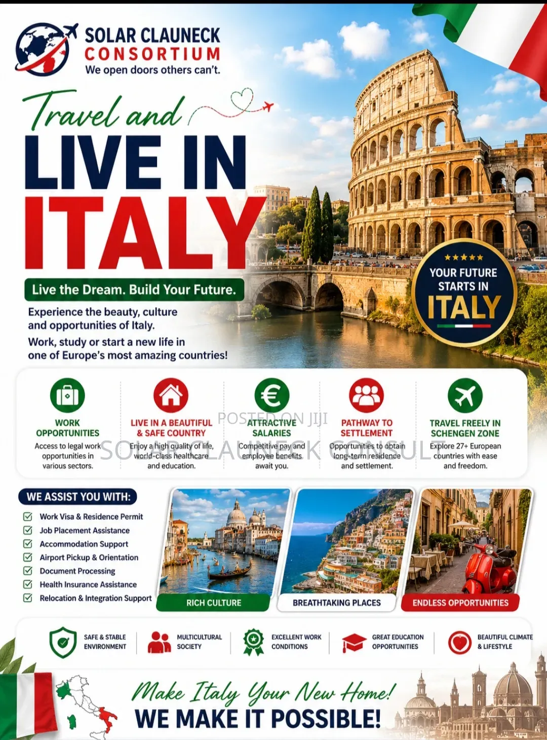 Travel to Malta, Italy, Germany, Netherlands or Luxembourg