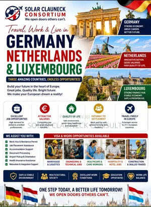 Travel to Malta, Italy, Germany, Netherlands or Luxembourg