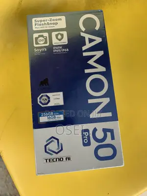 New Tecno Camon 50 Pro 256 GB Black