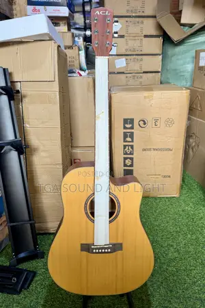 ACL 6 Strings Acoustic Guitar With Cutaway Body Style
