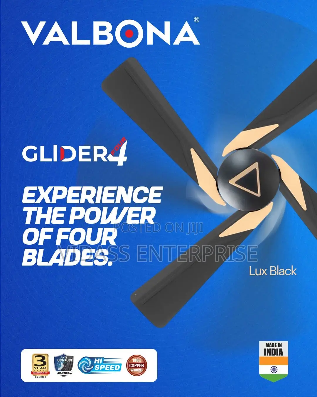 Valbona Glider 4 Blade 48”