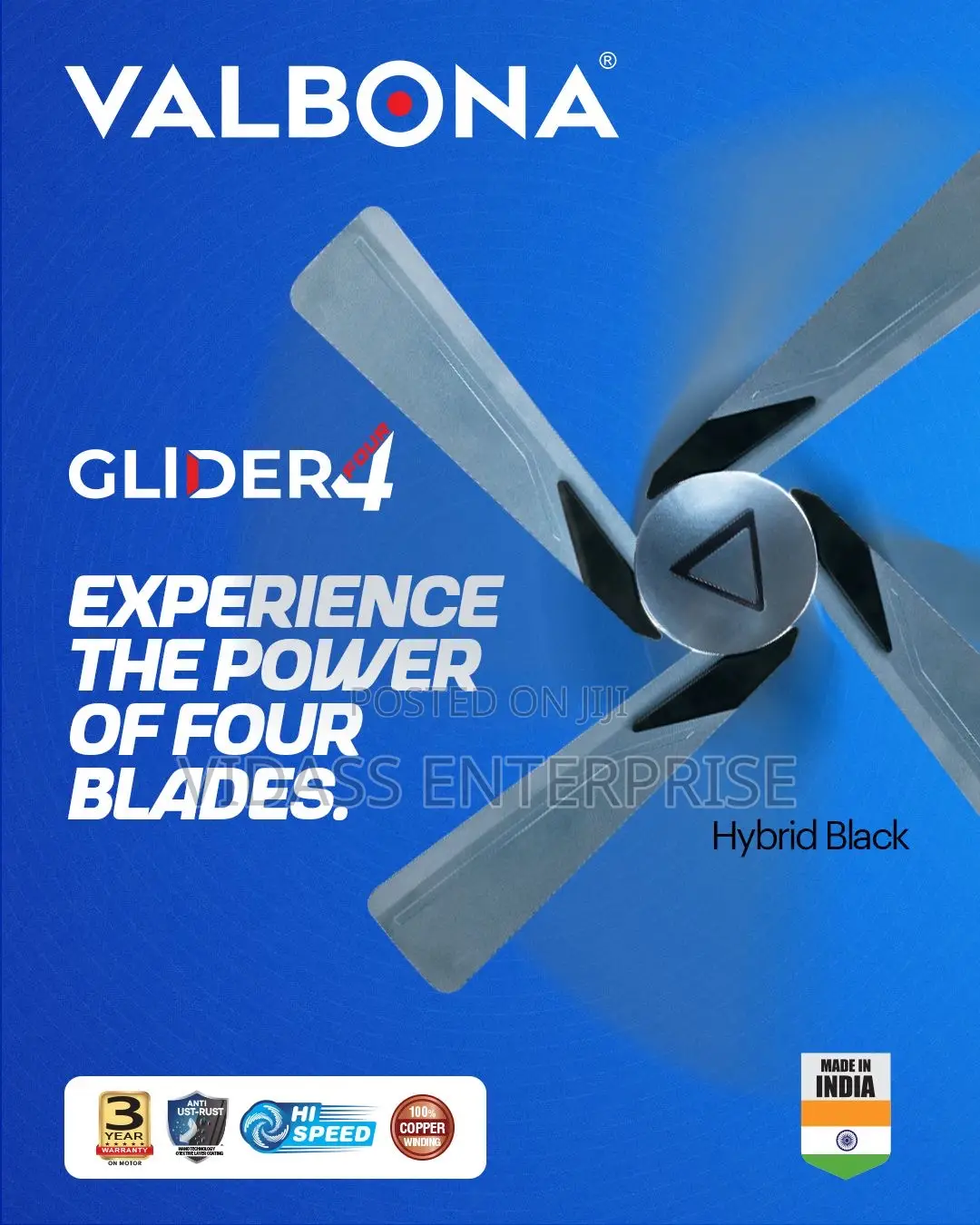 Valbona Glider 4 Blade 48”