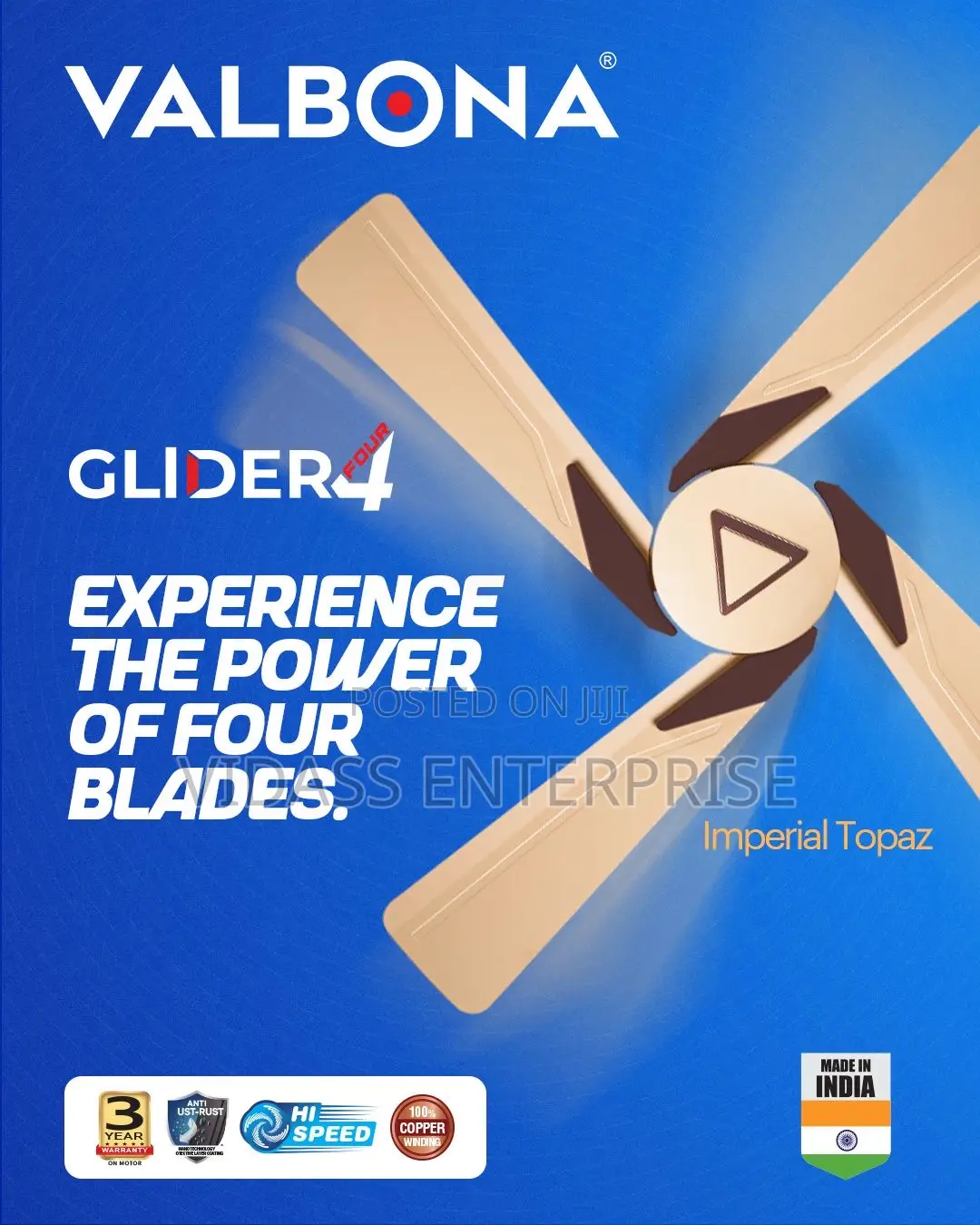 Valbona Glider 4 Blade 48”