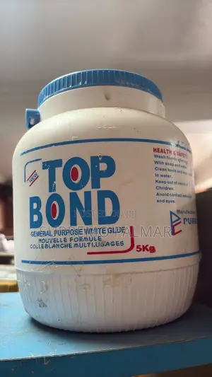 Top Bond White Glue 5kg- Water-Based Adhesive for Wood, Paper Crafts