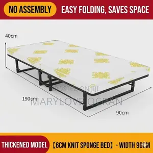 Foldable Bed Plus Mattress