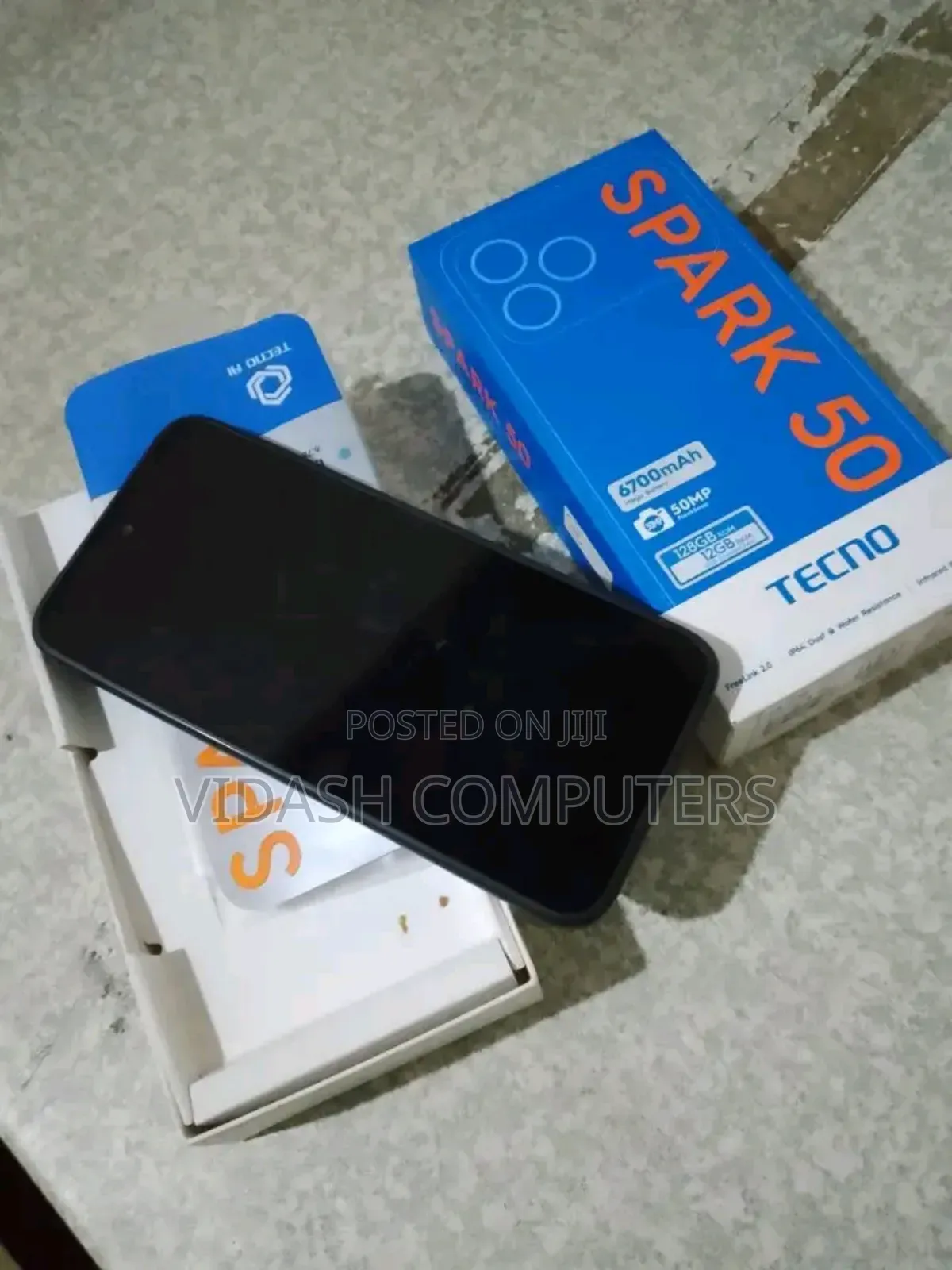 New Tecno Spark 50 128 GB Black