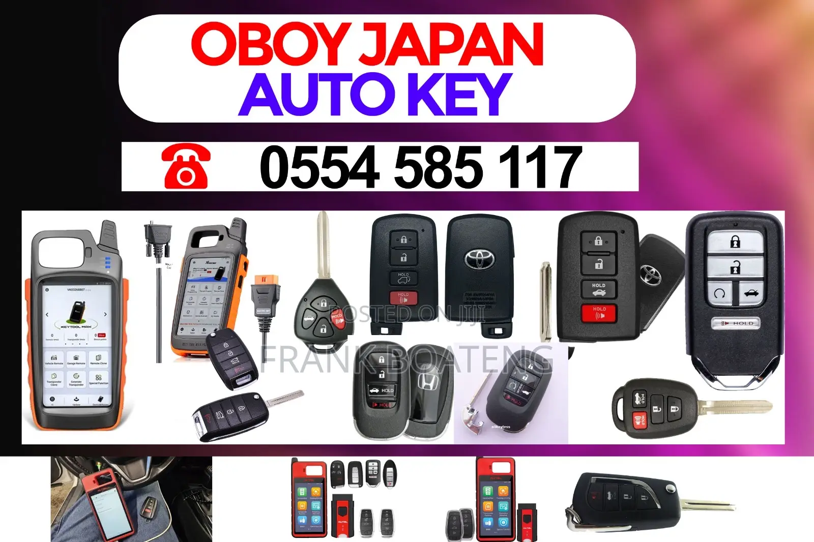 Oboy Japan Key Programming