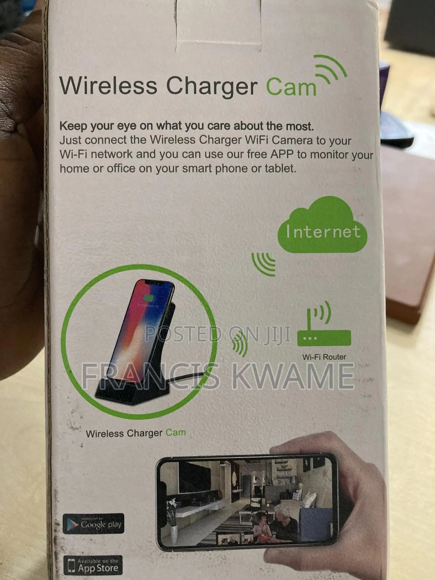Hidden Wireless Charger Camera