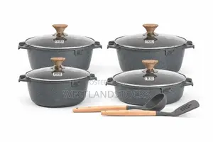 MGO 4-Piece Die Cast Aluminum Ceramic Cookware Set