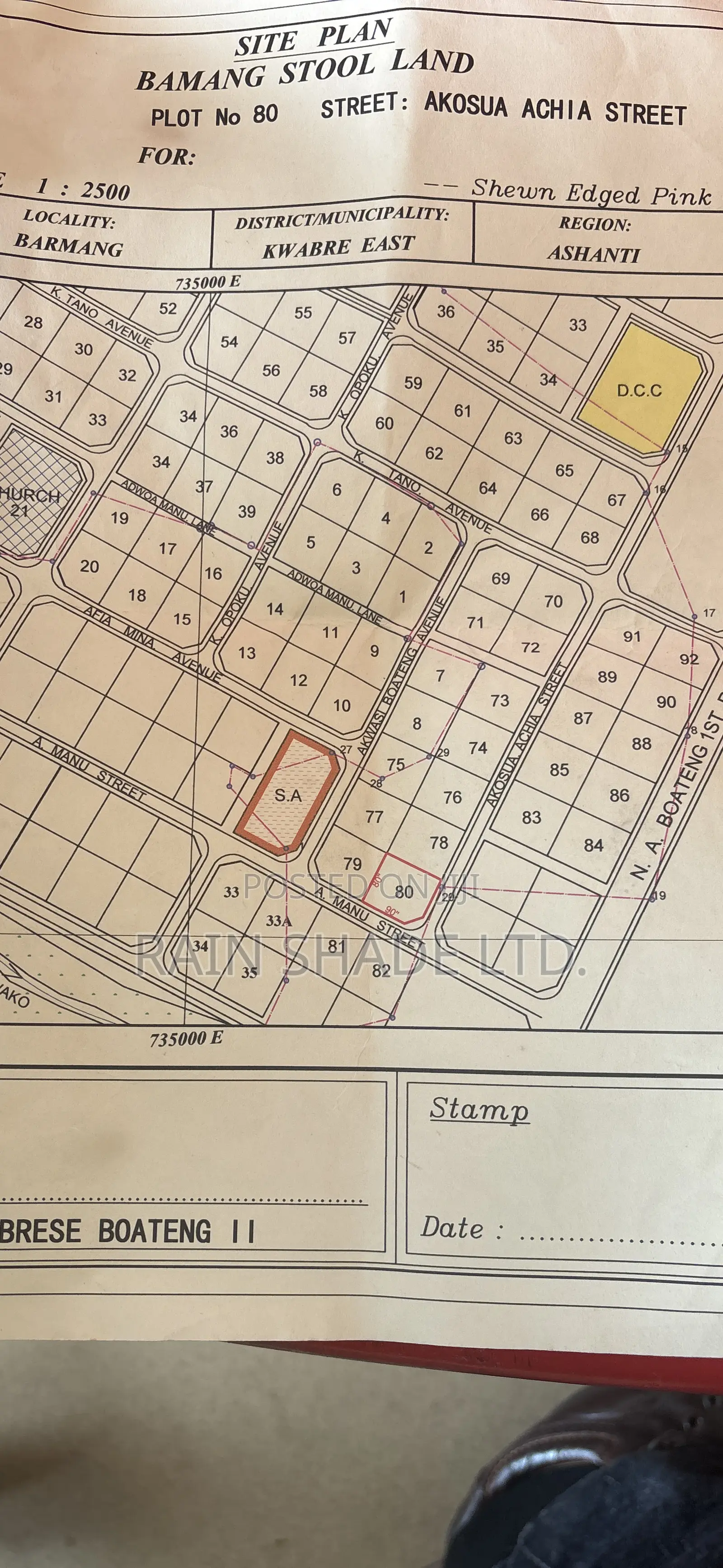 Full Plots of Land Available for Sale at Bamang (Ejisu)