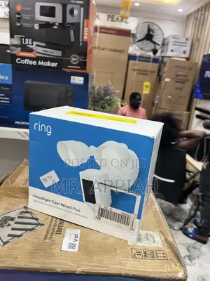 Check Out Durable Ring Floodlight Smart Cam Wired Plus(White)