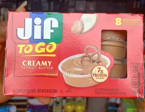 Jif to Go Peanut Butter Creamy, 8 Packable Snack Cup
