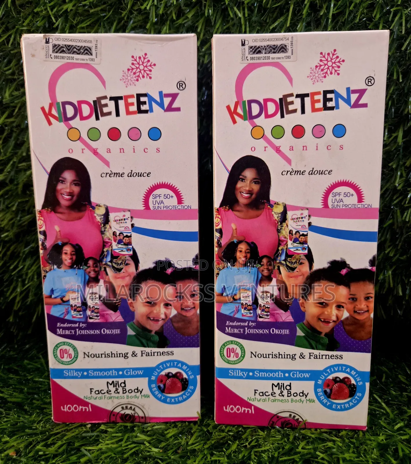 KIDDIETEENZ Organic Nourishing Natural Fairness Body Milk. 400ml.