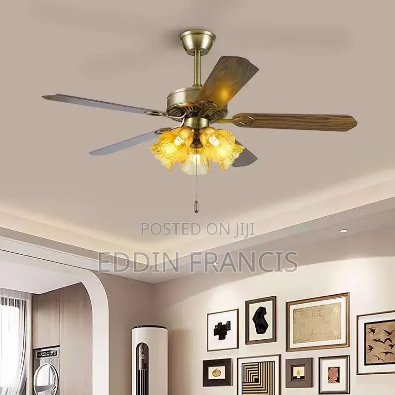 Decorative Ceiling Fan With Light and Remote Control