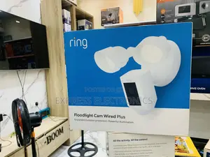 Ring - Floodlight Cam Plus Outdoor Wired 1080p Surveillance Camera