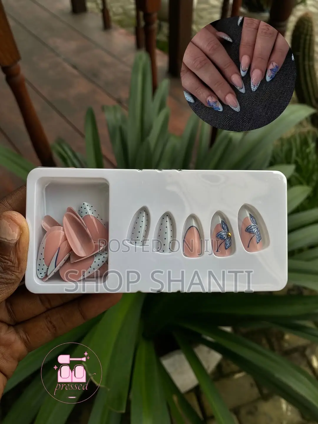 24pcs Basic Press-on Nails With Simple Cute Designs